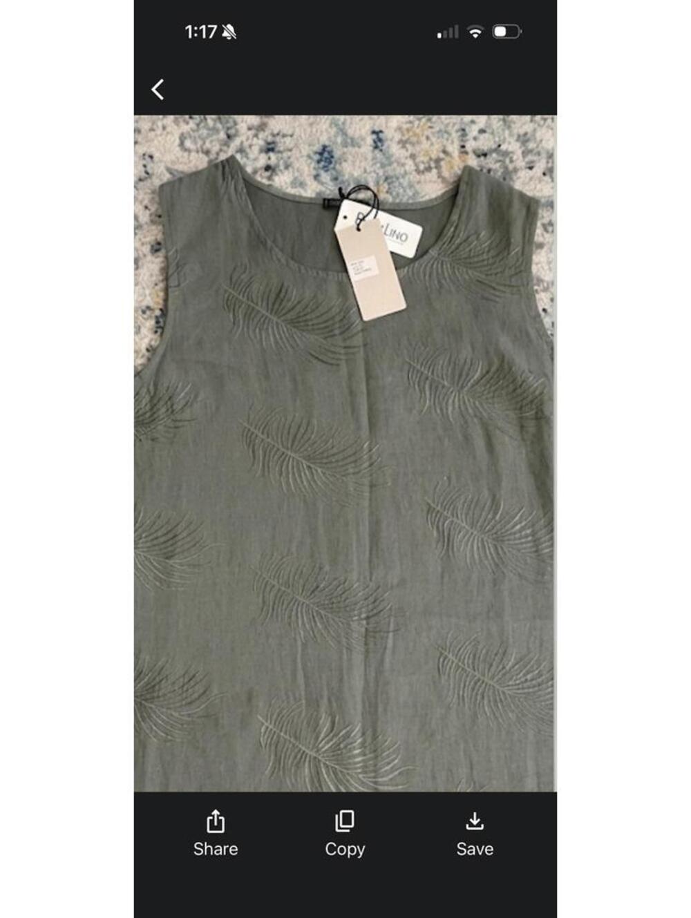 NWT 100 Linen Lungolinarno Purolino Embroidered Dress - Picture 8 of 8